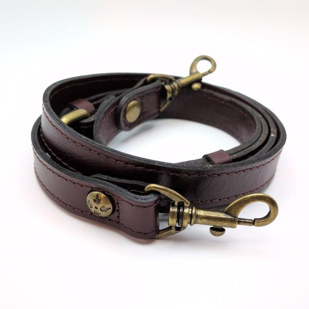 Patricia Nash Replacement Shoulder Bag Strap Mahogany Brown Antiqued Brass